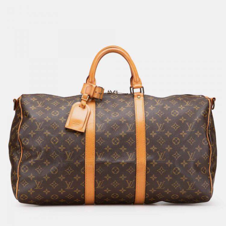 Pre Owned Louis Vuitton Monogram Keepall Bandouliere 50