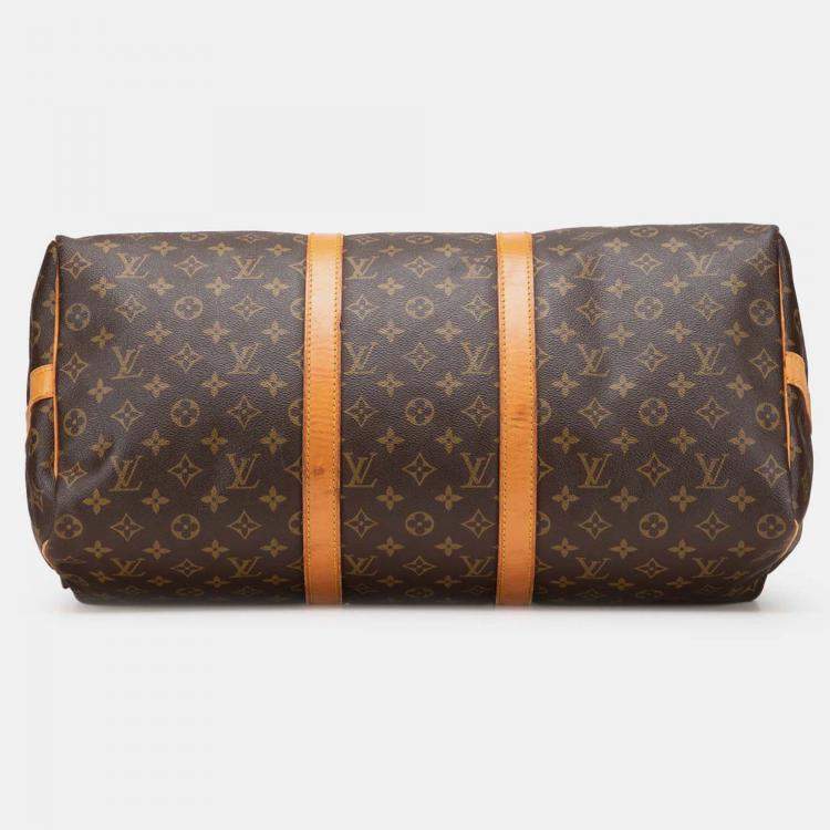 Pre Owned Louis Vuitton Monogram Keepall Bandouliere 50