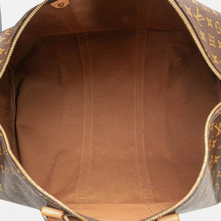 Pre Owned Louis Vuitton Monogram Keepall Bandouliere 55