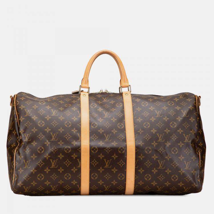 Pre Owned Louis Vuitton Monogram Keepall Bandouliere 55