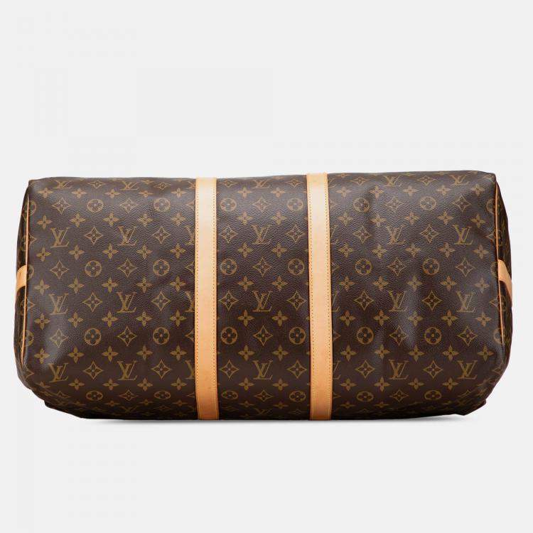Pre Owned Louis Vuitton Monogram Keepall Bandouliere 55