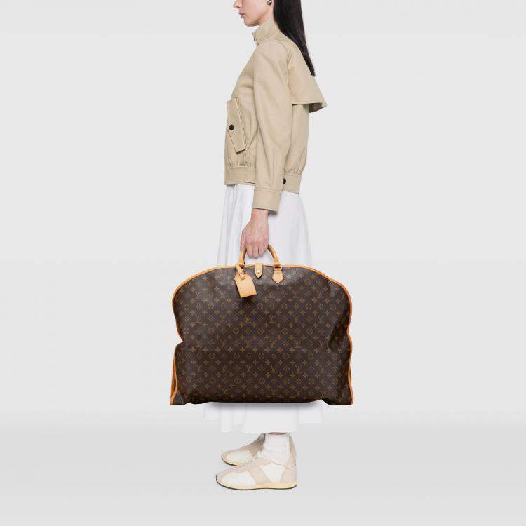 Pre Owned Louis Vuitton Brown Monogram Housse Porte Habits Garment Cover