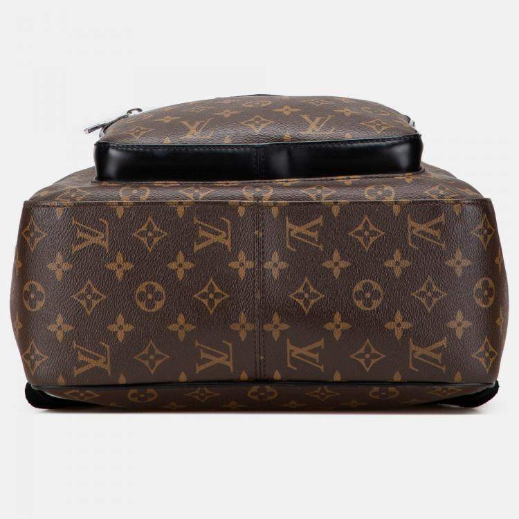Pre Owned Louis Vuitton Brown Monogram Macassar Josh Backpack