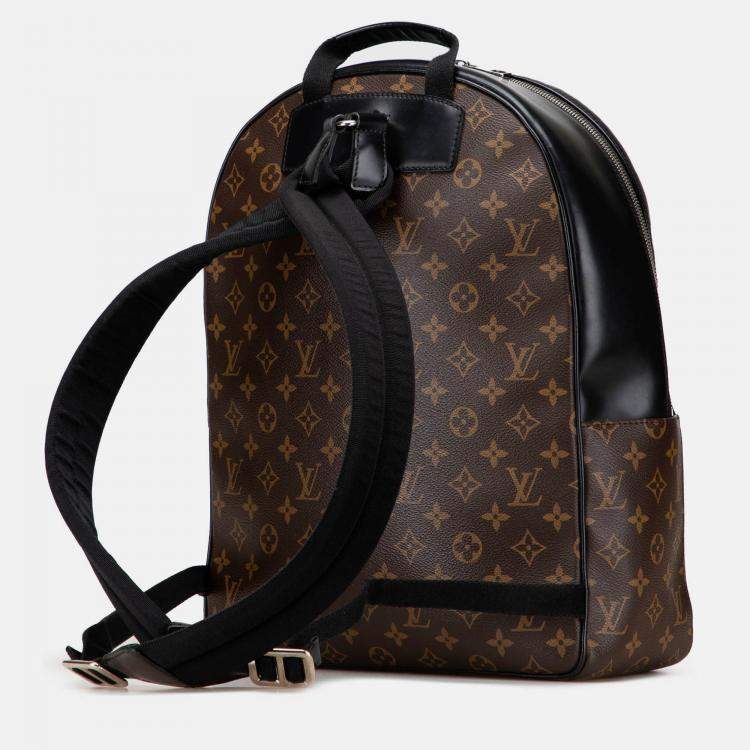 Pre Owned Louis Vuitton Brown Monogram Macassar Josh Backpack