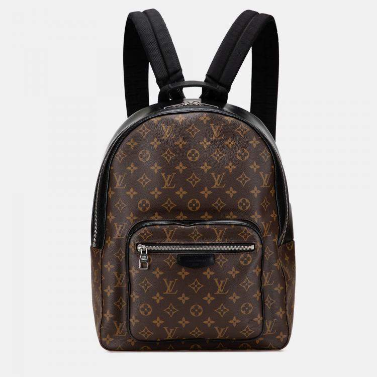 Pre Owned Louis Vuitton Brown Monogram Macassar Josh Backpack