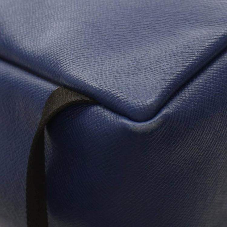 Pre Owned Louis Vuitton Blue Monogram Taigarama Discovery Backpack