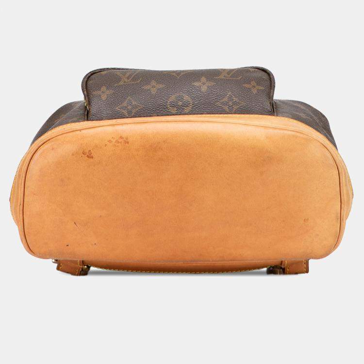 Pre Owned Louis Vuitton Brown Monogram Montsouris PM Backpack