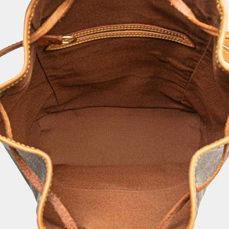 Pre Owned Louis Vuitton Brown Monogram Montsouris PM Backpack