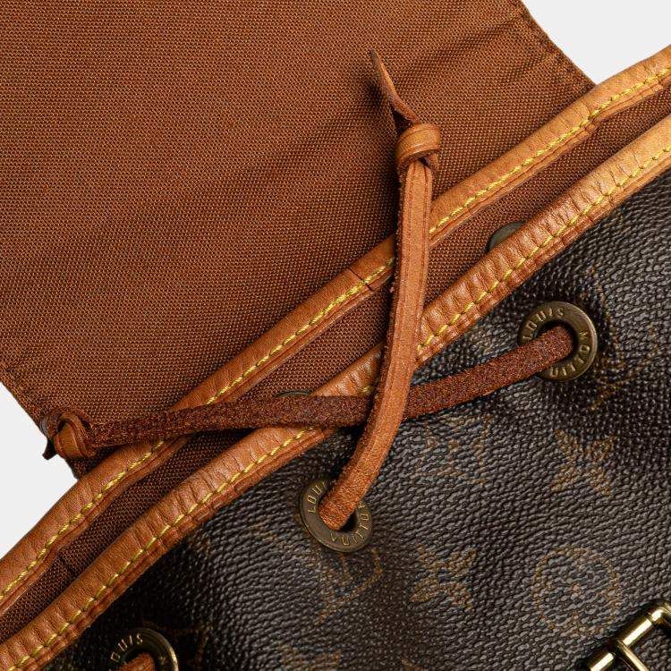 Pre Owned Louis Vuitton Brown Monogram Montsouris PM Backpack