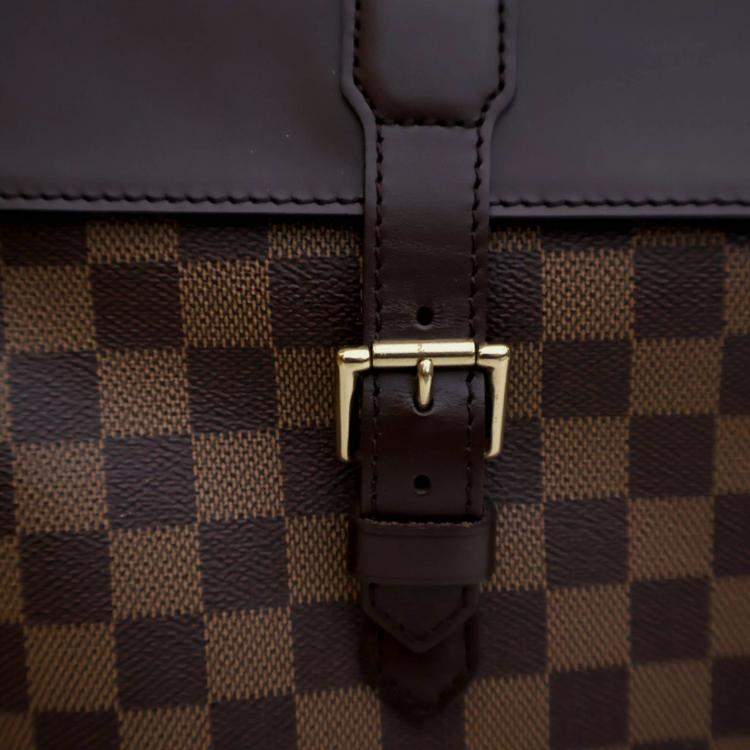 Pre Owned Louis Vuitton Damier Ebene Canvas Soho Backpack