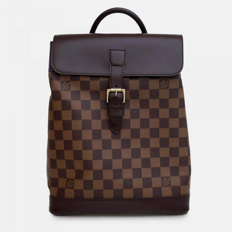 Pre Owned Louis Vuitton Damier Ebene Canvas Soho Backpack