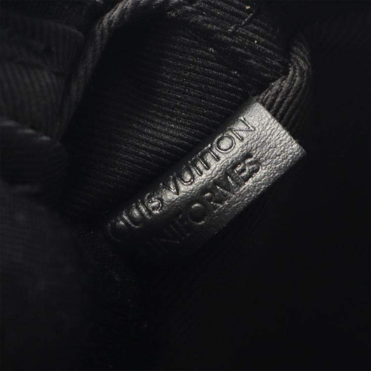 Pre Owned Louis Vuitton Black Monogram Taurillon Uniformes Solar Ray Soft Pochette Volga Belt Bag
