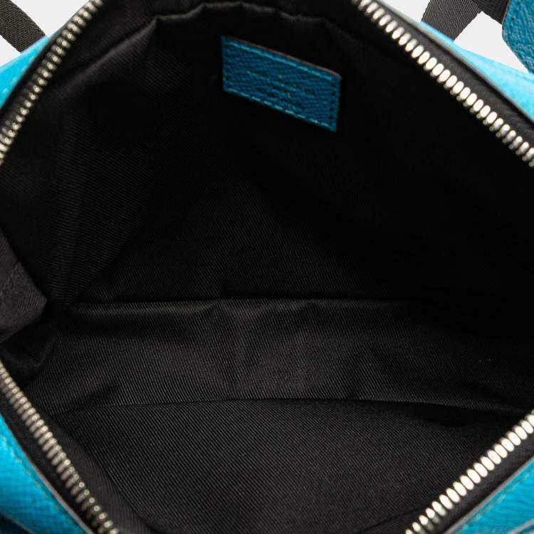 Pre Owned Louis Vuitton Blue Monogram Taigarama Outdoor Bumbag