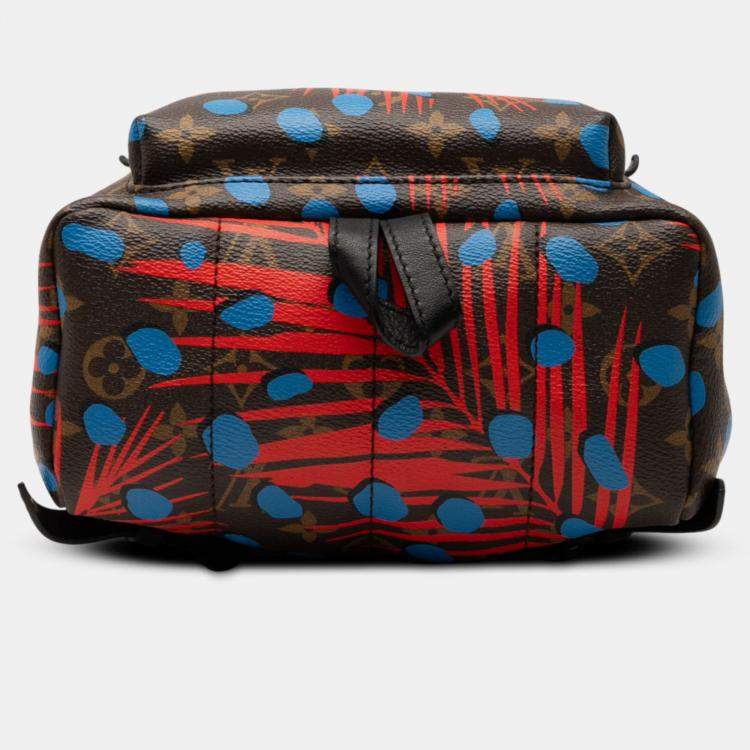 Pre Owned Louis Vuitton Palm Springs Monogram Jungle Dots PM Multicolor Monogram Canvas Backpack