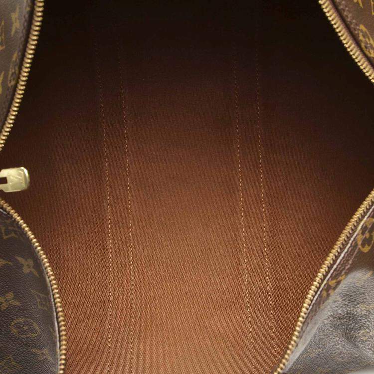 Pre Owned Louis Vuitton Brown Monogram Canvas Keepall 45 Bag