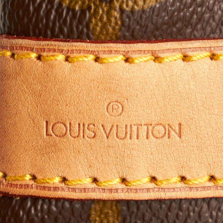 Pre Owned Louis Vuitton Brown Monogram Keepall Bandouliere 55