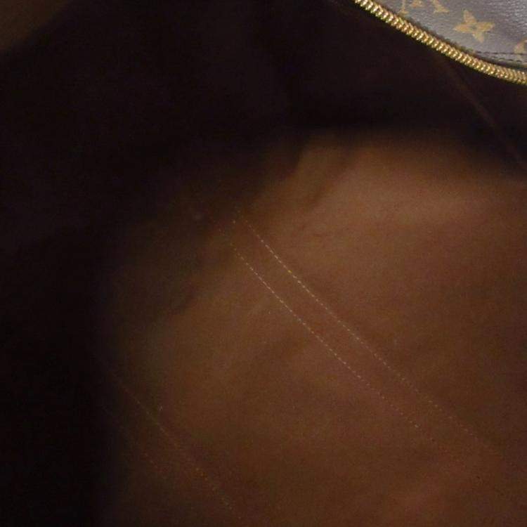 Pre Owned Louis Vuitton Brown Monogram Keepall Bandouliere 50