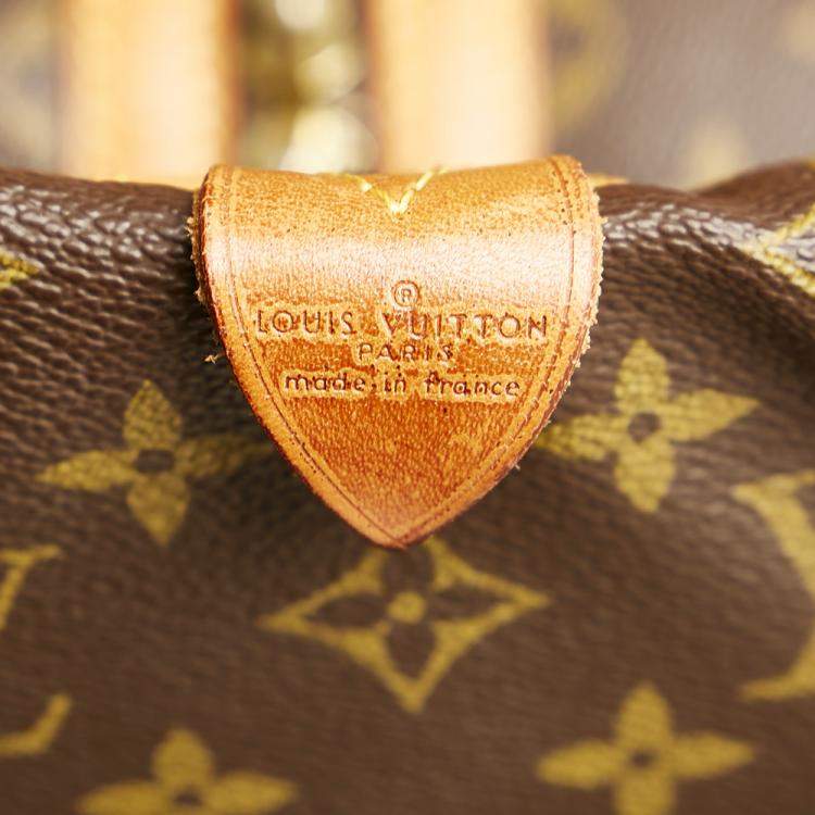 Pre Owned Louis Vuitton Brown Monogram Sac Souple 45