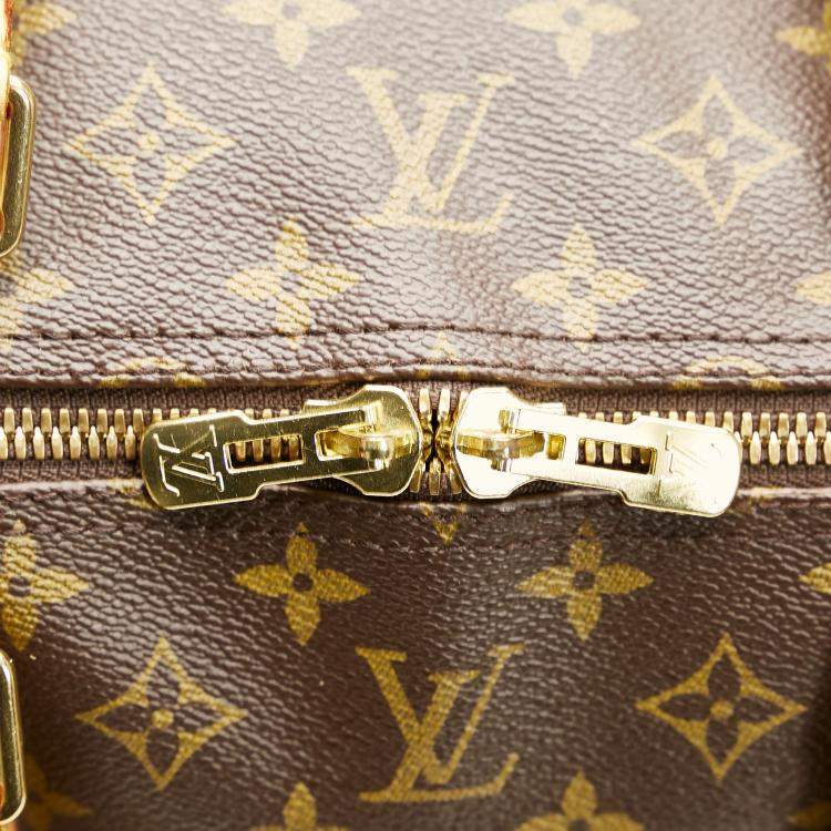 Pre Owned Louis Vuitton Brown Monogram Keepall Bandouliere 60