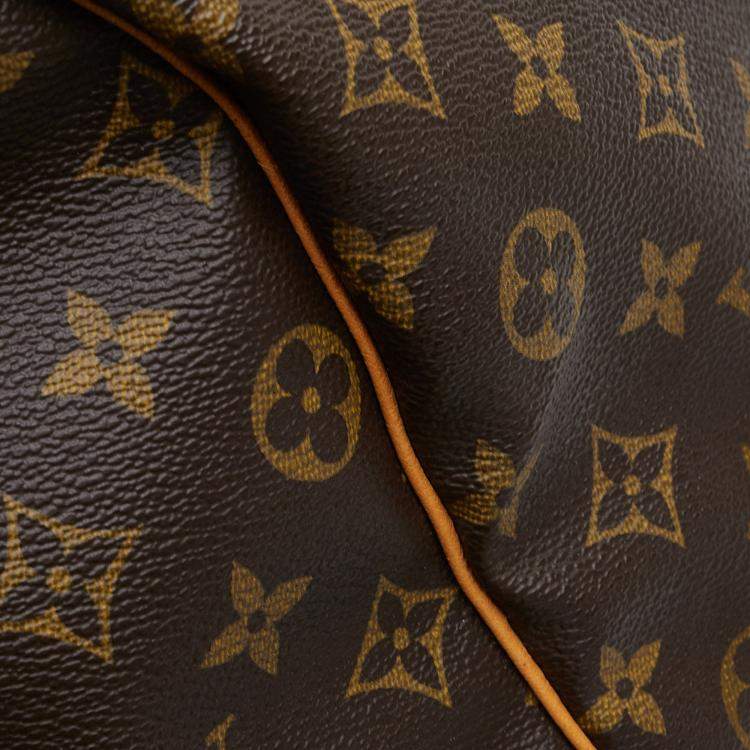 Pre Owned Louis Vuitton Brown Monogram Keepall Bandouliere 60