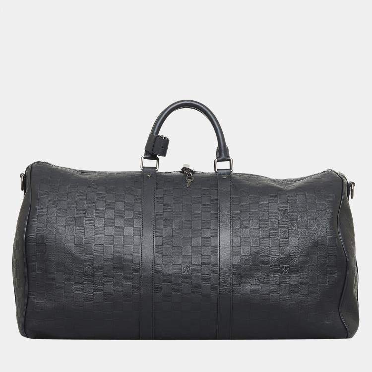 Louis Vuitton Keepall Bandouliere Bag Damier Infini Leather 55