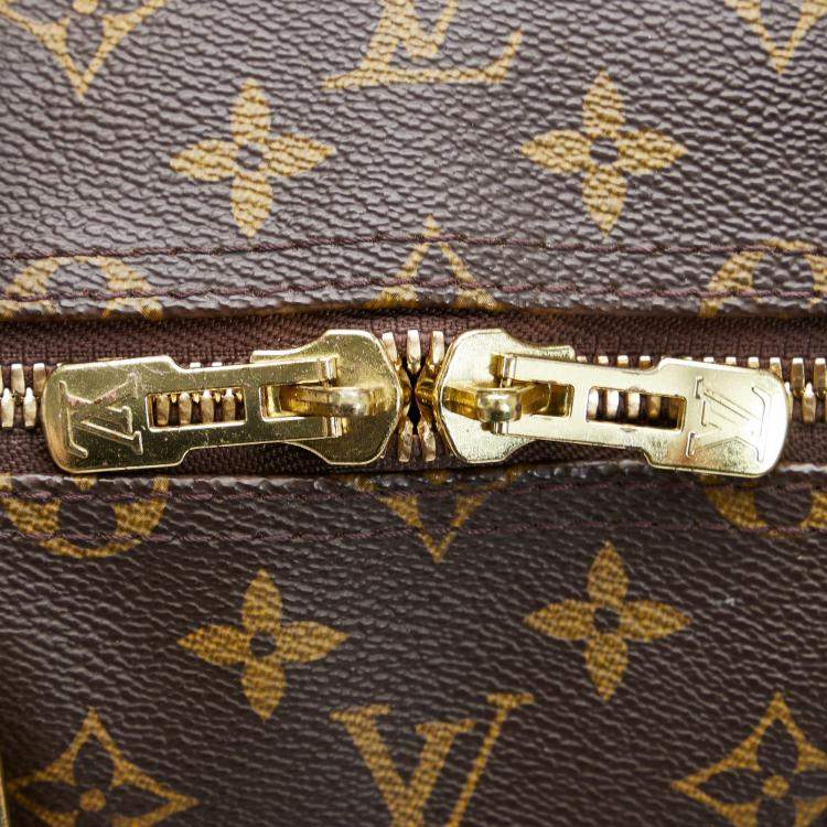 Pre Owned Louis Vuitton Brown Monogram Keepall Bandouliere 55