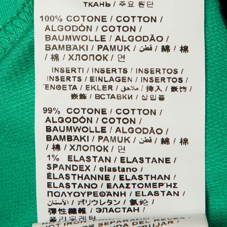 Pre Owned Love Moschino Green Logo Print Oversized Sweatshirt M 