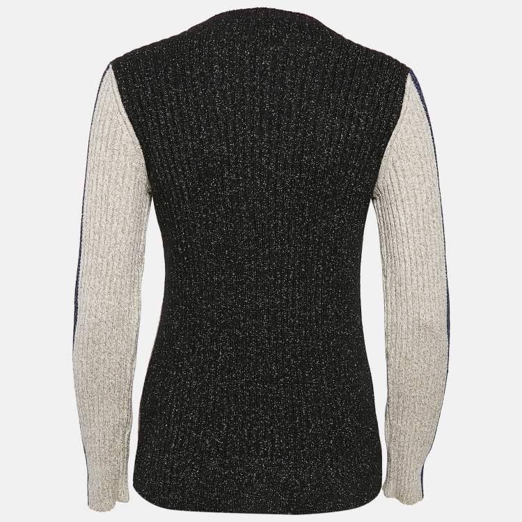 Pre Owned Love Moschino Multicolor Lurex Knit Sweater S