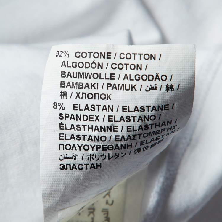 Pre Owned Love Moschino White Printed Cotton Crew Neck T-Shirt S