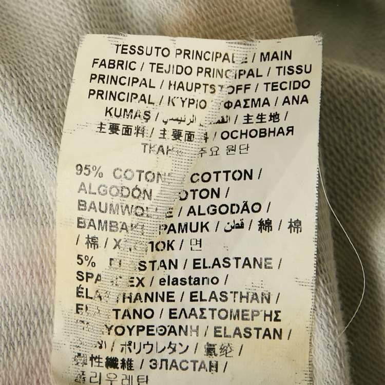 Pre Owned Love Moschino Black Printed Cotton Knit Short Dress S