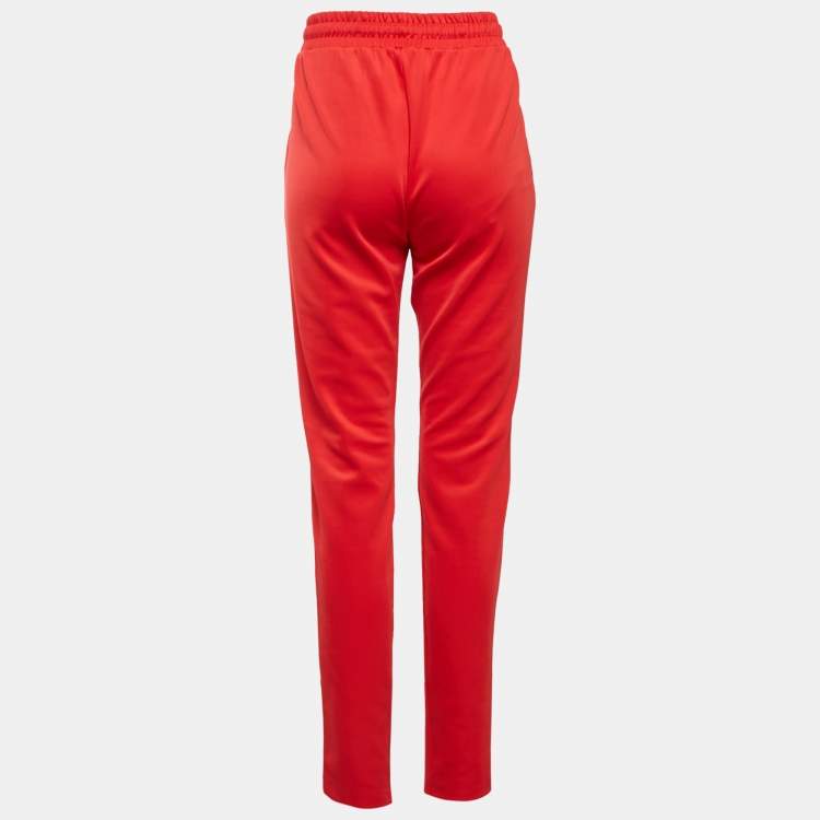 Pre Owned Love Moschino Red Jersey Track Trouser M
