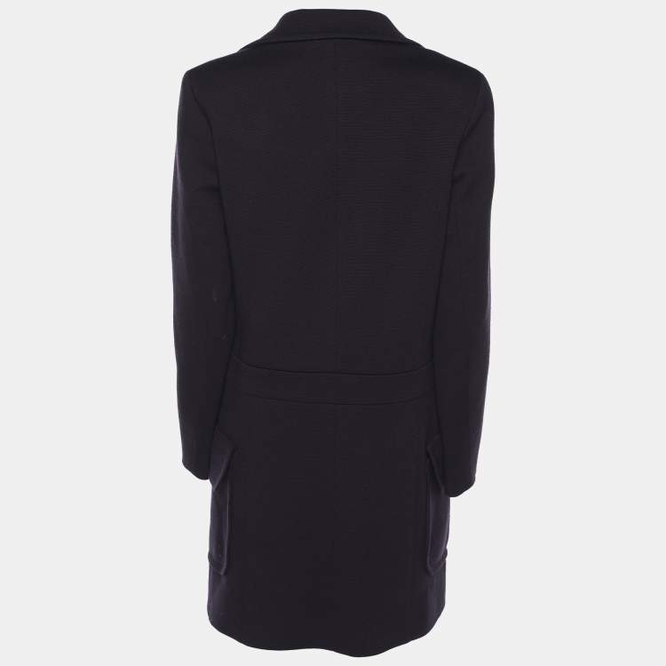 Pre Owned Love Moschino Dark Purple Bow Coats M