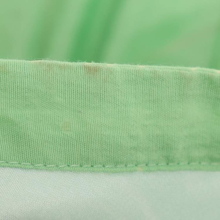 Pre Owned Love Moschino Green Printed Chiffon Sleeveless Maxi Dress M