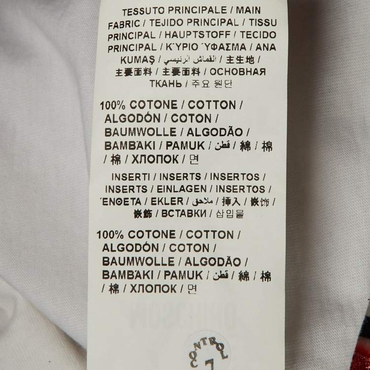 Pre Owned Love Moschino White Lovers Glitter Print Cotton Oversized T-Shirt S 