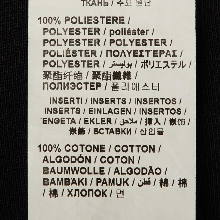 Pre Owned Love Moschino Black Quilted Crepe Trousers L