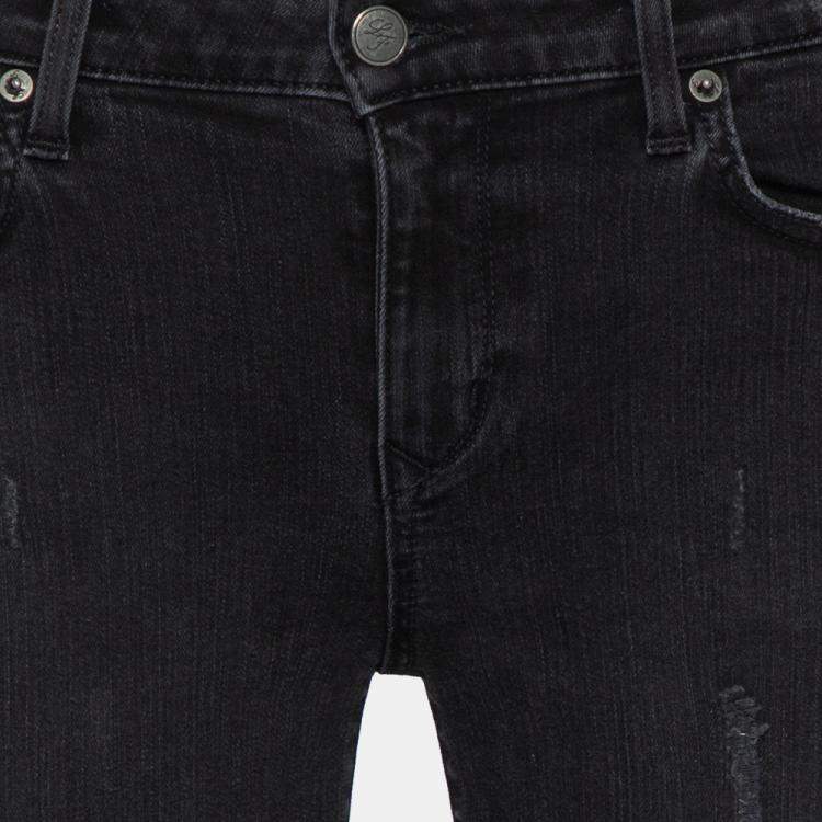 Pre Owned Lovers + Friends Black Denim Distressed Skinny Ricky Jeans M