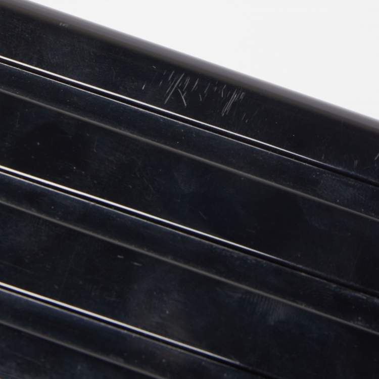 Pre Owned Lulu Guiness Black/Red Perspex Lipstick Clutch
