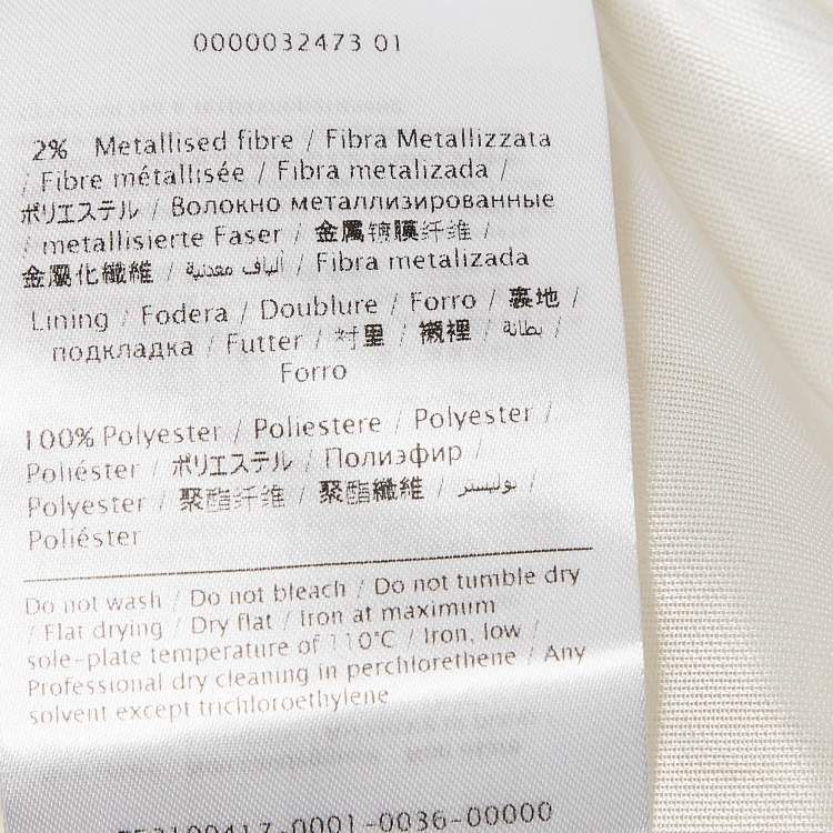 Pre Owned M Missoni White Patterned Knit Sleeveless Midi Dress M