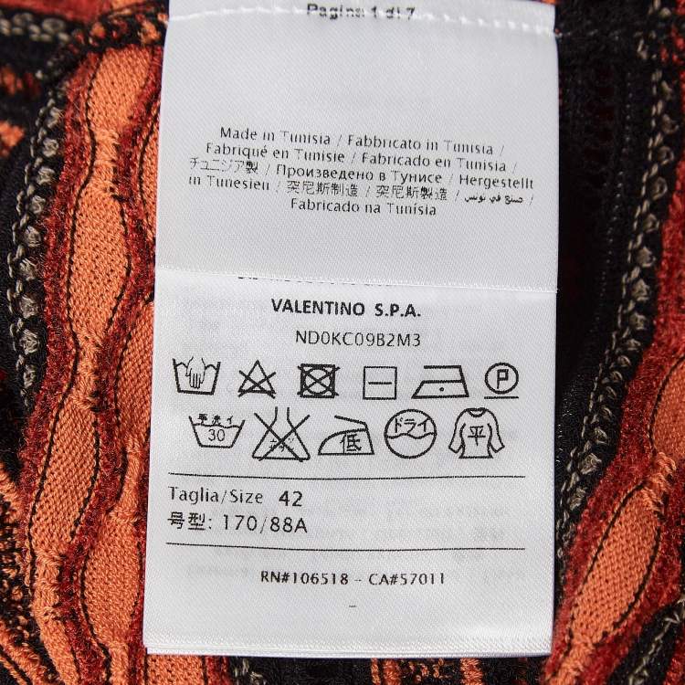 Pre Owned M Missoni Multicolor Patterned Knit Top M