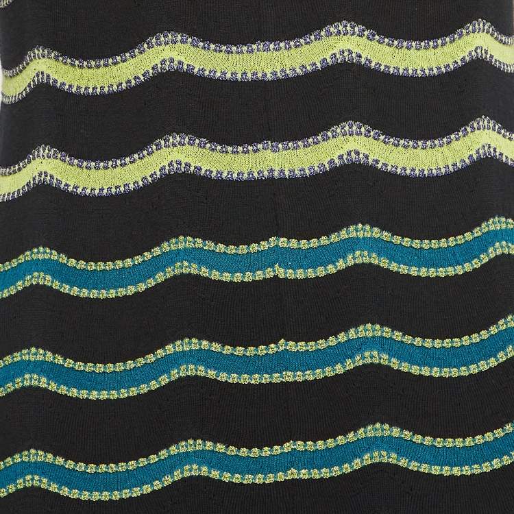 مملوكة مسبقًا M Missoni Multicolor Patterned Lurex Knit Jumpsuit S