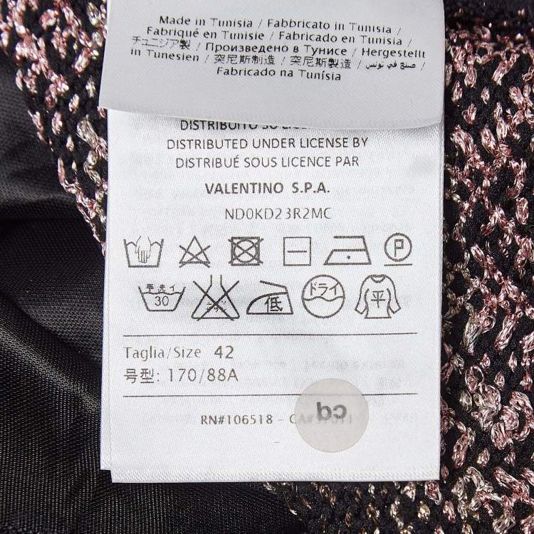 Pre Owned M Missoni Multicolor Patterned Lurex Knit Sleeveless Midi Dress M
