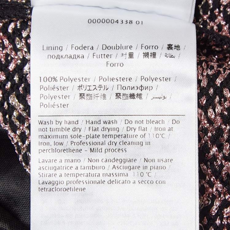 Pre Owned M Missoni Multicolor Patterned Lurex Knit Sleeveless Midi Dress M