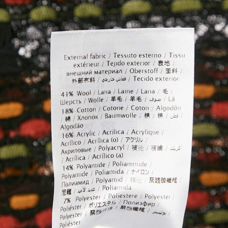 Pre Owned M Missoni Multicolor Pointelle Knit Top S