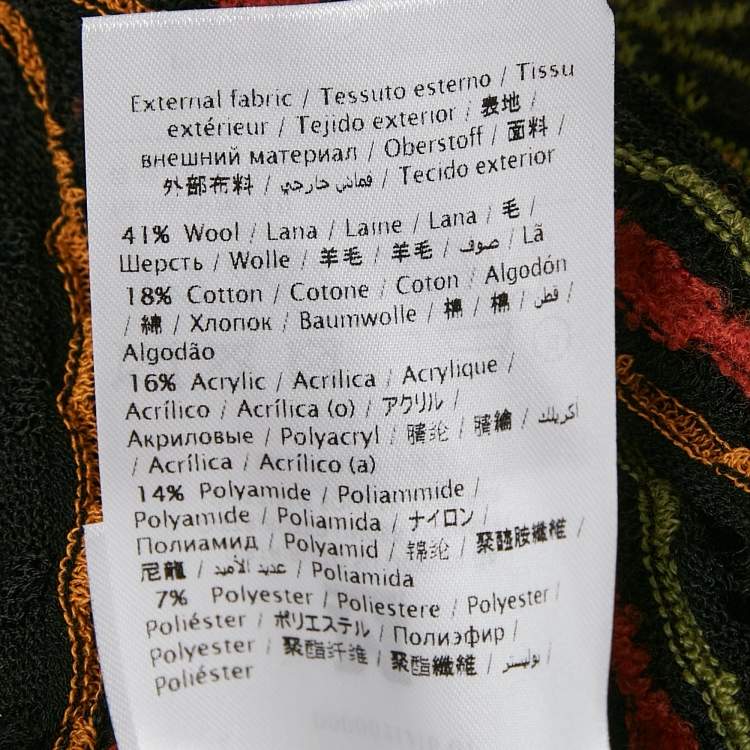 Pre Owned M Missoni Multicolor Pointelle Knit Top S