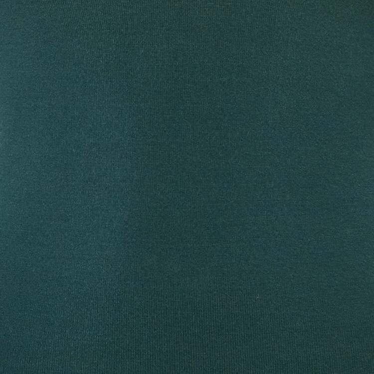 Pre Owned M Missoni Green Jersey Long Sleeve Top S