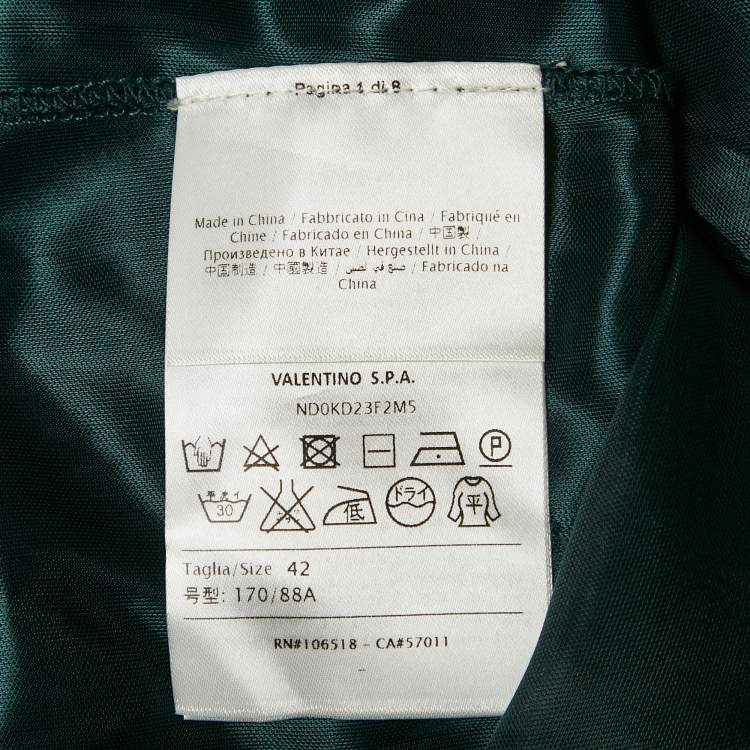 Pre Owned M Missoni Green Floral Knit Sleeveless Midi Dress M