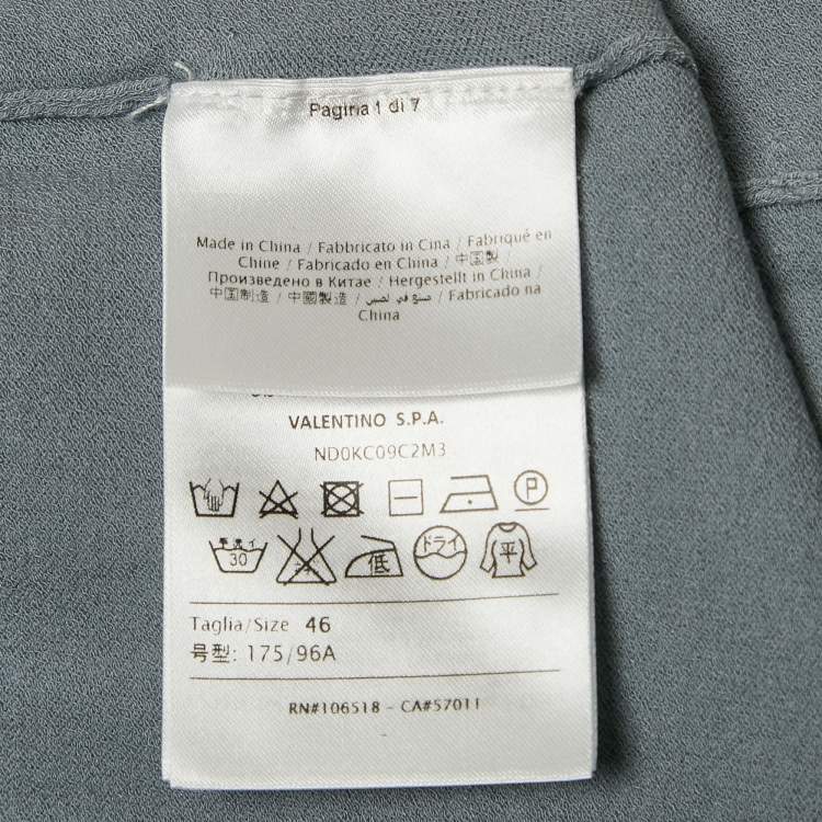 Pre Owned M Missoni Grey Stretch Knit Crewneck Sweatshirt L