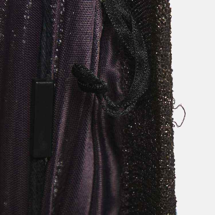 Pre Owned M Missoni Purple Lurex Knit Maxi Skirt S