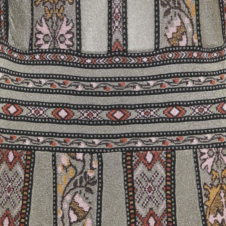 Pre Owned M Missoni Lurex Knit Sleeveless Long Dress L