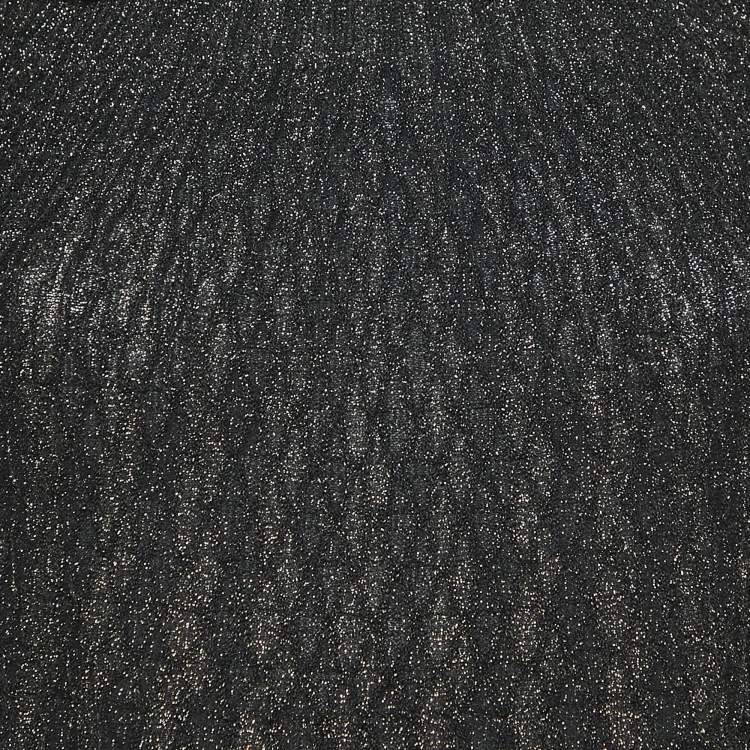 Pre Owned M Missoni Black/Metallic Patterned Lurex Knit Top M